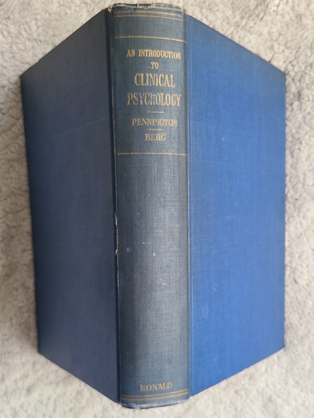 An Introduction To Clinical Psychology Hardcover Book